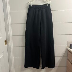 Hollister Black Wide Leg Pants Ultra High Rise Sweatpants Size: XS